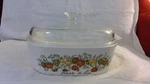 Vintage 1972-79 Corning Ware A-84-B Spice Of Life, Baking Dish W'A-12-C Lid, Euc. Fixed Price $69.99.