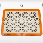 X2 Silpat Perfect Cookie Nonstick Silicone Baking Mat 11-5/8"X16-1/2". Fixed Price $34.99.