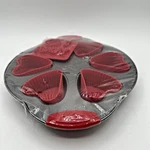 Cupcake Heart Baking Sheet With Silicone Molds & Cookie Love Stamp New Bradshaw. Fixed Price $18.99.