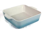 Koov Blue Square Ceramic Bakeware Baking Dish Casserole Lasagna Pan 9". Fixed Price $33.24.