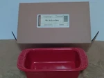 Longaberger Pottery - New Woven Traditions Small Loaf Dish In Tomato. Fixed Price $18.08.