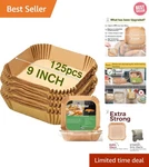 Large Air Fryer Disposable Paper Liners Square 9 Inch, 125 Pcs Parchment Pape.... Fixed Price $16.44.