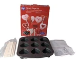 Valentine's Day Wilton 9 Cavity Non Stick Heart Cake Pop Pan. Fixed Price $14.99.