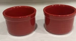 Set Of 2 Cuisinart Red 7.5 Oz Ramekin Bowls Dip Custard 3.5. Fixed Price $26.95.