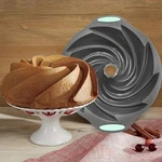 High Quality Silicone Cyclone Cake Mold Heat Resistant Oven Baking Pan Tool. Fixed Price $14.79.
