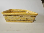 Temptations Bakeware Ovenware 8"X3." Deep Old World Yellow Tara Baking Loaf Dish. Fixed Price $18.99.