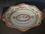 Temptations By Tara Old World Harvest/fall 3 Quart Oval Baking Dish W/rack Thank. Fixed Price $37.49.