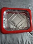 Fancy Panz Red Classic Aluminum Foil Party Portable Carrier. Fixed Price $18.99.
