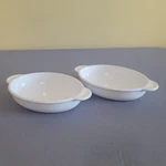Corningware Visions V-14-B White Oval Casserole Set Of 2. Fixed Price $20.00.