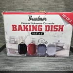 Bruntmor Baking Dish Set Of 2 10.5 X Black BR-3831. Fixed Price $40.32.
