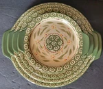 Temptations By Tara Green Lid-it Trivet Tray Cover Set Of 4 Kfi Xng 778690. Fixed Price $43.00.