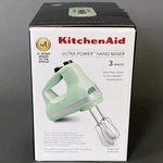 Pistachio Green Ultra Power 5-SPEED Hand Mixer KHM312PT. Fixed Price $42.99.