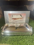3 Qt Silver Plated Oblong Food Baker With Cover - Never Used. Fixed Price $40.00.