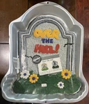 Wilton Over The Hill Cake Pan 1995 2105-1237 Tombstone Grave Headstone Birthday. Fixed Price $16.48.