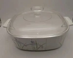 Shadow Iris A-2-B Casserole Liter With Pyrex Lid Exc. Fixed Price $19.95.