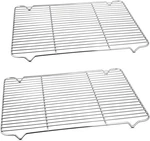 Stainless Steel Cooling Racks Pack Of 2 16.6X11.5 Baking Roasting Grilling. Fixed Price $21.82.