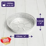 Matana 40PK 9" Round Aluminum Pie Pans With Lids Disposable Baking. Fixed Price $44.99.