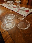 Vintage Glass Pyrex 6" Individual Pie Plates Set Of 4. Fixed Price $26.00.