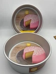Set Of 2 Wilton Performance Pans Aluminum Round Cake 8" X 3" New. Fixed Price $11.24.