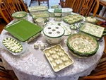 Temp-tations By Tara Old World Green Presentable Ovenware The Piece. Fixed Price $39.95.