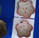 Temp-tations By Tara Red Old World Star-shaped Bowls Set Of 2 Nib. Fixed Price $8.00.