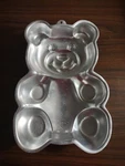 Wilton 1986 Teddy Bear/ Cake Pan Mold, 2105-9402 Retired. Fixed Price $8.00.