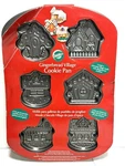 Wilton Gingerbread Christmas Village Cookie Cake Mold Package Shows Wear New. Fixed Price $16.19.