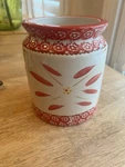 Temptations Old World Red Canister Presentable Ovenware By Tara PPP-SQ-778830. Fixed Price $20.00.