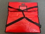 New Star Foodservice 50400 Insulated Pizza Delivery Bag, 24" By 5", Red. Fixed Price $28.99.