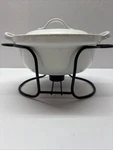 Denmark Tools For Cooks 2 Pcs Porcelain Casserole Pan W/rack. Fixed Price $24.99.