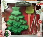 Handstand Kitchen Holiday Christmas Tree 3-PIECE Real Cake Baking Set. Fixed Price $24.99.