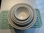 Mason Cash Cane 7PC Nesting Ceramic Mixing Bowl Set Cream 0.5-7 Qt. Fixed Price $65.00.