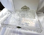 Shannon By Godinger Freedom Collection Square Crystal Cake Stand Pedestal Base. Fixed Price $67.99.
