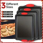 3PCS Kitchen Oven Baking Pans Nonstick Sheets Set Metal Bakeware. Fixed Price $19.97.