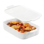 Abestware Baking Dish, 9X13 White Casserole With Lid, Ceramic. Fixed Price $64.99.