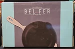 Bel Fer White Enameled Cast Iron 10.25" Skillet Inspired Home Limited Edition. Fixed Price $20.25.