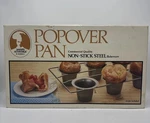 Roshco Bakers Advantage Popover Pan Commercial Quality Bakeware 6 Cup Vtg W/ Box. Fixed Price $14.99.
