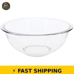 Pyrex 2.5 Quart Clear Glass Round Baking Mixing Bowl. Fixed Price $48.99.