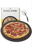 Heritage 15" Ceramic Pizza Non-stick Stain Free Stone Set W/ Bonus Cutter. Fixed Price $15.00.