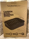Sedona Carbon Steel Roaster Non-stick With Rack -NIB-17 Thanksgiving,christmas. Fixed Price $18.40.