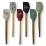 Krumbs Kitchen Elements Collection Silicone Spatula With Gold Metal Handle. Fixed Price $8.99.