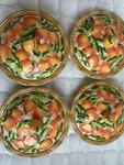 Temp-tations Tara Figural Peach Mini Pie Baking Dish Round With Cover. Lot Of 4. Fixed Price $90.00.
