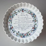 Revol Porcelain France 12 Round White Quiche Tart Pie Baking Dish Berry Recipe. Fixed Price $30.00.