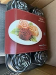 Nordic Ware Mini Rose Bundt Heavy Cast Aluminum Pan Platinum Collection Usa. Fixed Price $21.00.