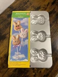 Wilton Bunny Cookie Pan New Easter Spring Bakeware Treat Rabbit Stick 2105-2957. Fixed Price $13.99.