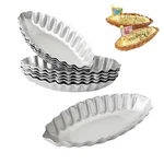 10PCS Tiny Tart Pan Boat Shape Egg Mold Fluted Edge Aluminum Baking Tool. Fixed Price $22.34.
