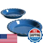 Tauci Ceramic Pie Dish For Baking 9 Inches Pan Apple Pecan. Fixed Price $59.76.