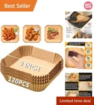 Air Fryer Disposable Paper Liners For Cosori 6QT, 9 Inch 120PCS. Fixed Price $23.74.