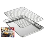 Kitchenatics Small Quarter Sheet Pan With Rack, Stainless Steel Baking.... Fixed Price $42.31.
