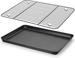 E-far Nonstick Baking Sheet With Rack Set, 16 X 12 Inch Cookie. Fixed Price $32.42.